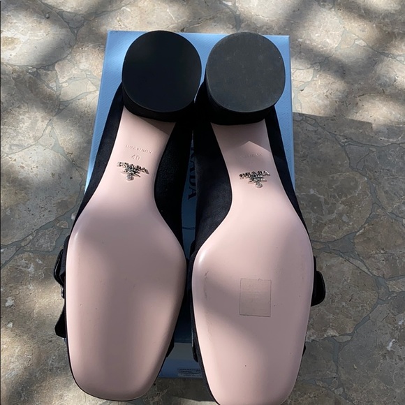 PRADA Suede heels in black NEW Size EU 40/US 10 - Picture 12 of 14